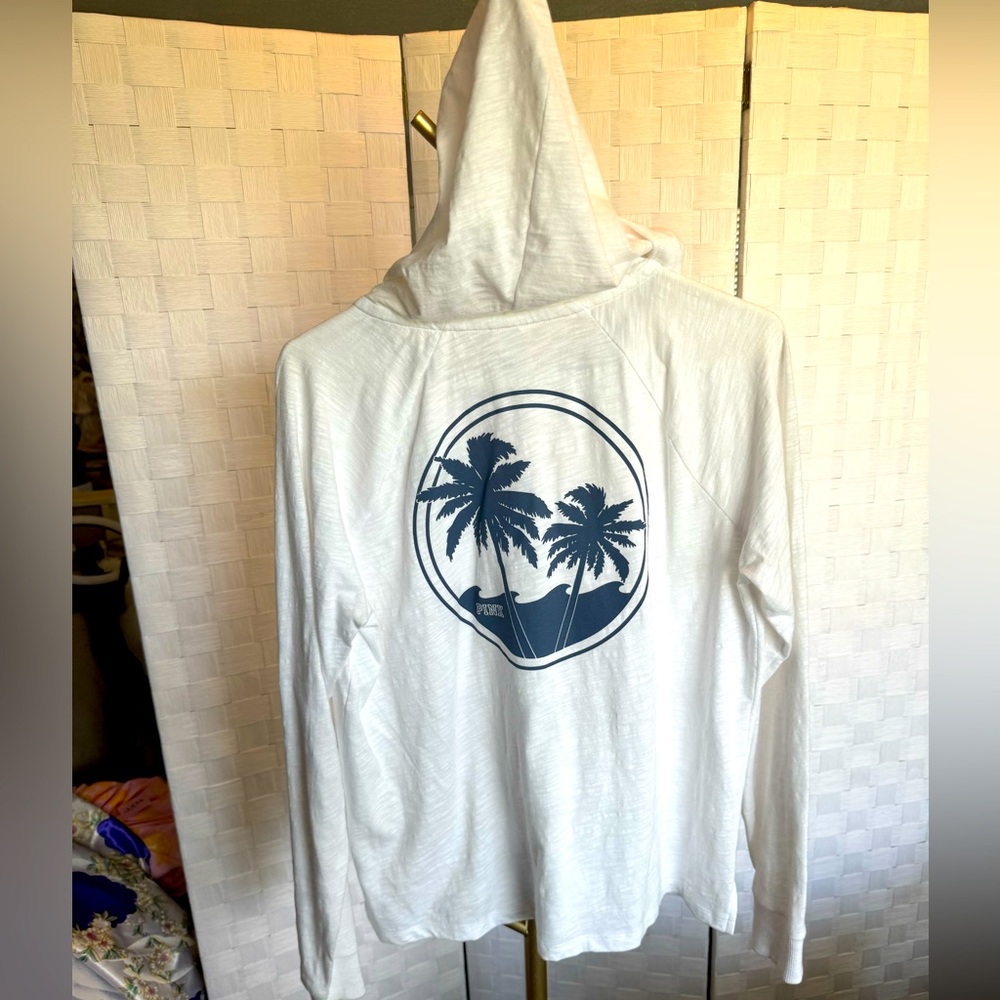 NWT- Pink Victoria’s Secret Light weight Zip-up Hoodie